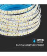 V-Tac 15W/m LED strip - Samsung LED chip, 10m, IP20, 24V, 240 LED per. meter