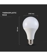V-Tac 18W LED lampa - Samsung LED chip, A80, E27