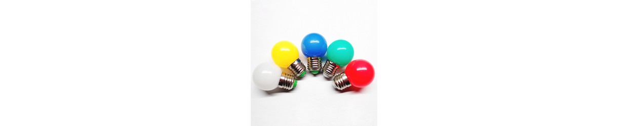 Färgad E27 LED -lampa